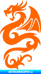 Samolepka Dragon 005 levá Fluorescentní oranžová