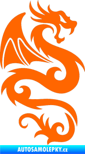 Samolepka Dragon 005 pravá Fluorescentní oranžová