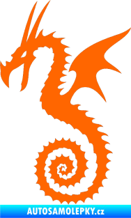 Samolepka Dragon 020 levá Fluorescentní oranžová