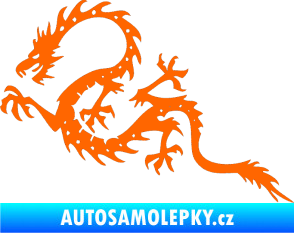 Samolepka Dragon 037 levá Fluorescentní oranžová