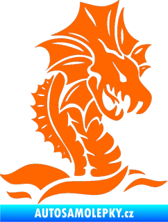 Samolepka Dragon 040 pravá Fluorescentní oranžová