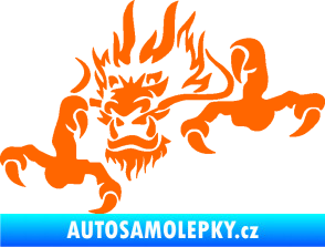 Samolepka Dragon 049 levá Fluorescentní oranžová