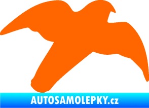 Samolepka Dravec na sklo 003 pravá Fluorescentní oranžová
