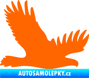 Samolepka Dravec na sklo 004 pravá Fluorescentní oranžová