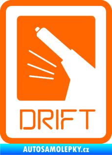 Samolepka Drift 004 Fluorescentní oranžová