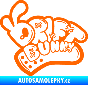 Samolepka Drift bunny Fluorescentní oranžová