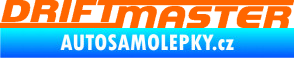 Samolepka Drift master nápis Fluorescentní oranžová
