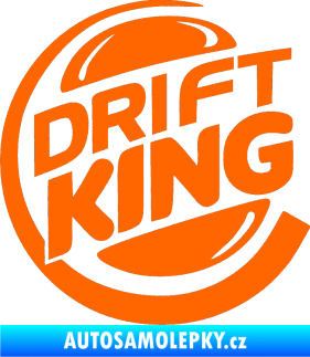 Samolepka Drift king Fluorescentní oranžová