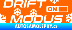 Samolepka Drit mód sníh Fluorescentní oranžová