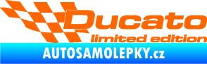 Samolepka Ducato limited edition levá Fluorescentní oranžová