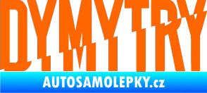 Samolepka Dymytry 001 Fluorescentní oranžová