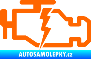 Samolepka Engine fail 002 motor Fluorescentní oranžová