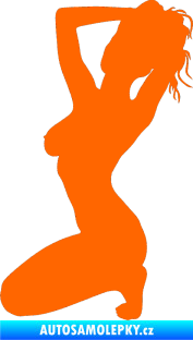Samolepka Erotická žena 012 levá Fluorescentní oranžová