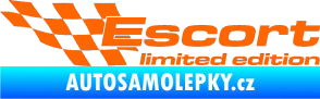 Samolepka Escort limited edition levá Fluorescentní oranžová