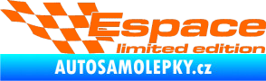 Samolepka Espace limited edition levá Fluorescentní oranžová