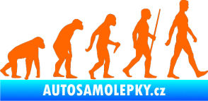 Samolepka Evoluce 001 pravá Fluorescentní oranžová