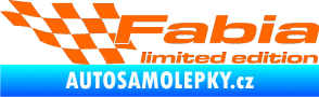 Samolepka Fabia limited edition levá Fluorescentní oranžová
