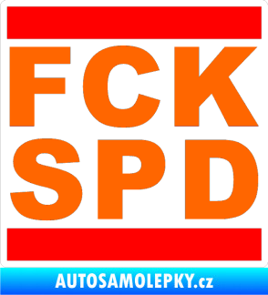 Samolepka FCK SPD Fluorescentní oranžová