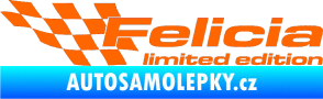 Samolepka Felicia limited edition levá Fluorescentní oranžová