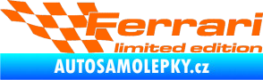 Samolepka Ferrari limited edition levá Fluorescentní oranžová
