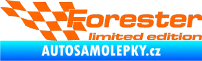 Samolepka Forester limited edition levá Fluorescentní oranžová