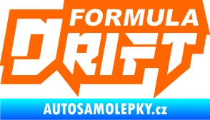 Samolepka Formula drift nápis Fluorescentní oranžová
