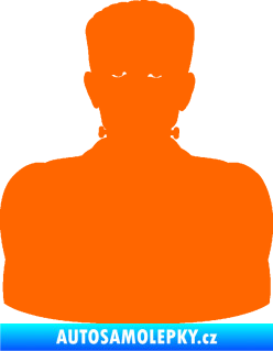 Samolepka Frankenstein  Fluorescentní oranžová