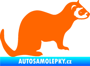 Samolepka Fretka 001 pravá Fluorescentní oranžová