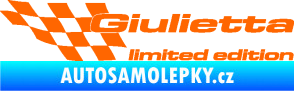 Samolepka Giulietta limited edition levá Fluorescentní oranžová