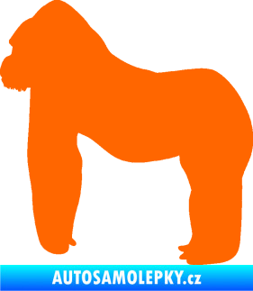 Samolepka Gorila 001 levá Fluorescentní oranžová