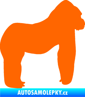 Samolepka Gorila 001 pravá Fluorescentní oranžová