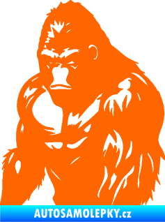 Samolepka Gorila 004 levá Fluorescentní oranžová