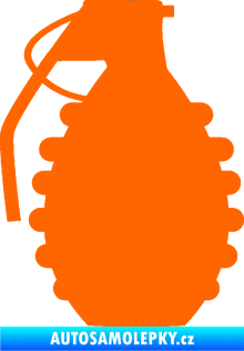 Samolepka Granát 002 levá Fluorescentní oranžová