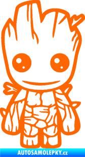 Samolepka Groot 002 levá baby Fluorescentní oranžová