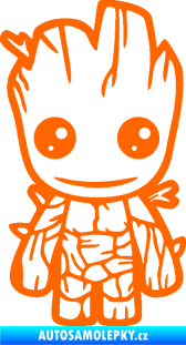Samolepka Groot 002 pravá baby Fluorescentní oranžová