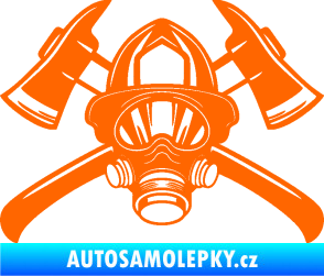 Samolepka Hasič 014 Fluorescentní oranžová