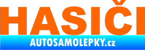 Samolepka HASIČI Fluorescentní oranžová