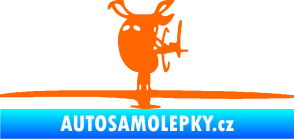 Samolepka Helikoptéra model 001 levá Fluorescentní oranžová