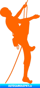 Samolepka Horolezec 001 pravá Fluorescentní oranžová