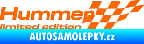 Samolepka Hummer limited edition pravá Fluorescentní oranžová