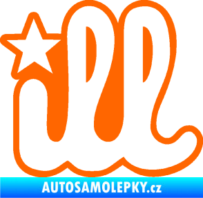 Samolepka ILL 002 Fluorescentní oranžová