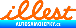 Samolepka Illest 001 Fluorescentní oranžová