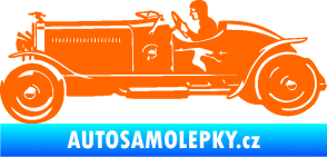 Samolepka Interiér 007 levá auto Fluorescentní oranžová