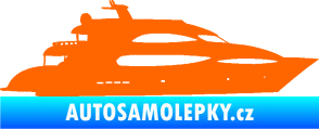 Samolepka Jachta 002 pravá Fluorescentní oranžová