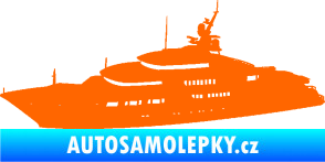 Samolepka Jachta 003 levá Fluorescentní oranžová