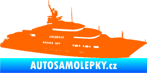 Samolepka Jachta 003 pravá Fluorescentní oranžová