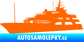 Samolepka Jachta 004 levá Fluorescentní oranžová