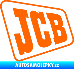 Samolepka JCB - jedna barva Fluorescentní oranžová