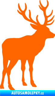 Samolepka Jelen 003 pravá Fluorescentní oranžová