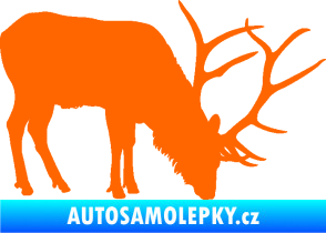Samolepka Jelen 008 pravá Fluorescentní oranžová